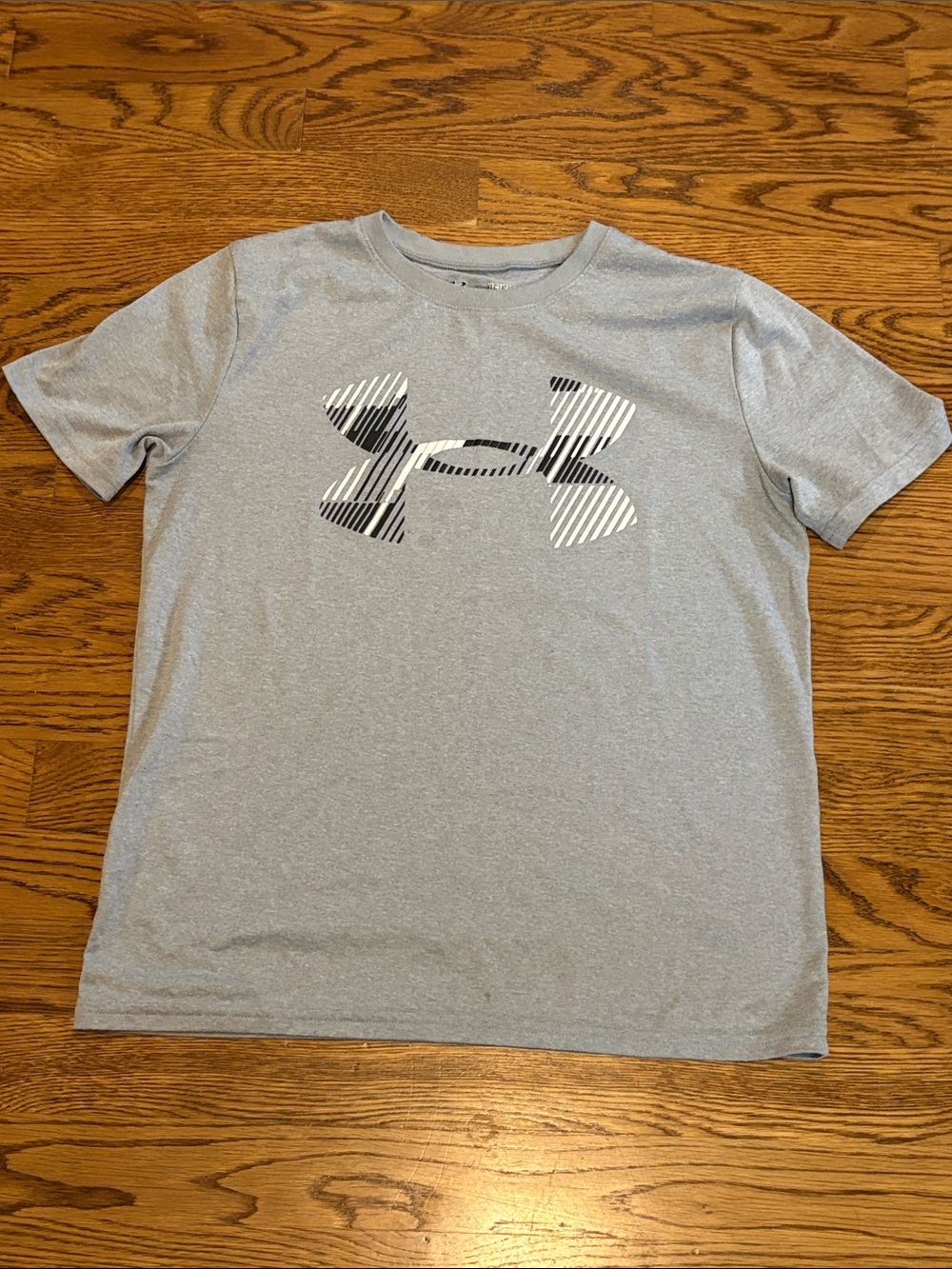 Under Armour Youth Light Gray Short-Sleeve Logo Tee